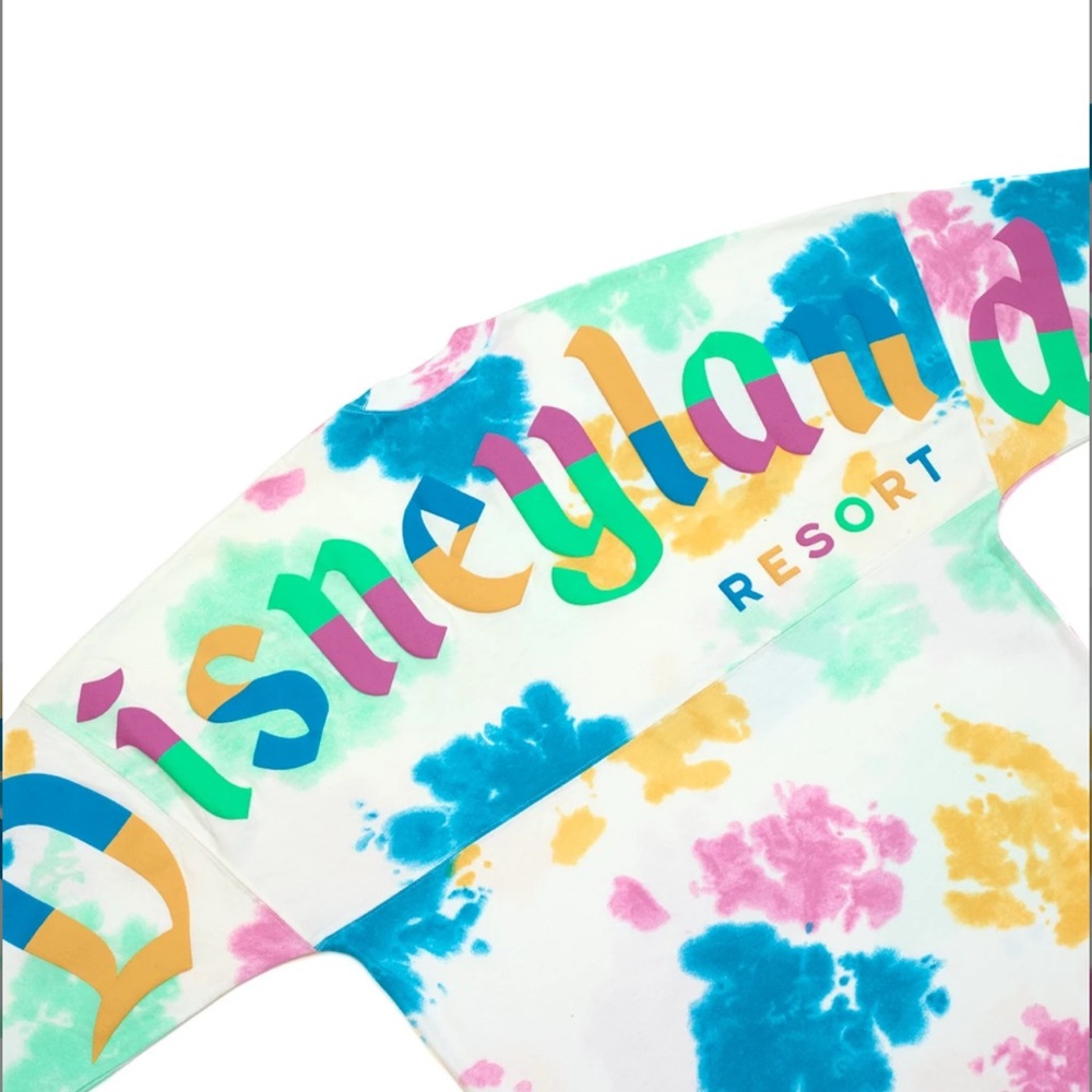 55. Disneyland Tie-Dye Spirit Jersey Adult LARGE PTP:24”/LENGTH:29”